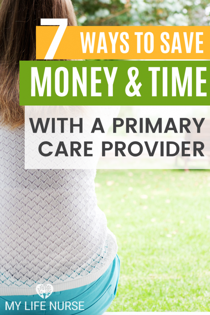 View of the back of a woman with brown hair having time to relax for post 7 Ways to Save Money and Time with a Primary Care Provider