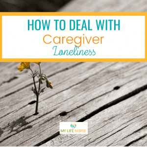 A single weed growing up through a hole in a wooden board for post about how caregivers conquer being lonely or jealous