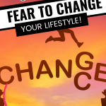 shadow of someone jumping over a large gap between land for post called how to conquer fear and change your lifestyle.