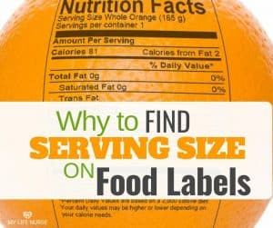 Finding and Measure Serving Size on Food