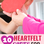 felt heart in hands - Heartfelt gifts for caregivers