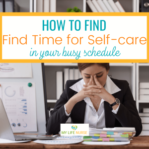 busy stressed woman with her head in her hands while looking at her busy schedule for post How to Find Time for Self-care in Your Busy Schedule