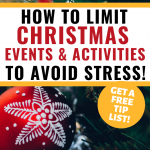 How to Choose Christmas events & activities to avoid stress! P - red decoration 'limit'
