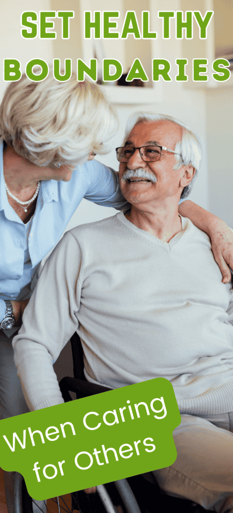 elderly couple smiling at each other